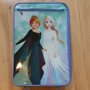 American Tourister Frozen Luggage 18 inch with Blue and Purple Accents